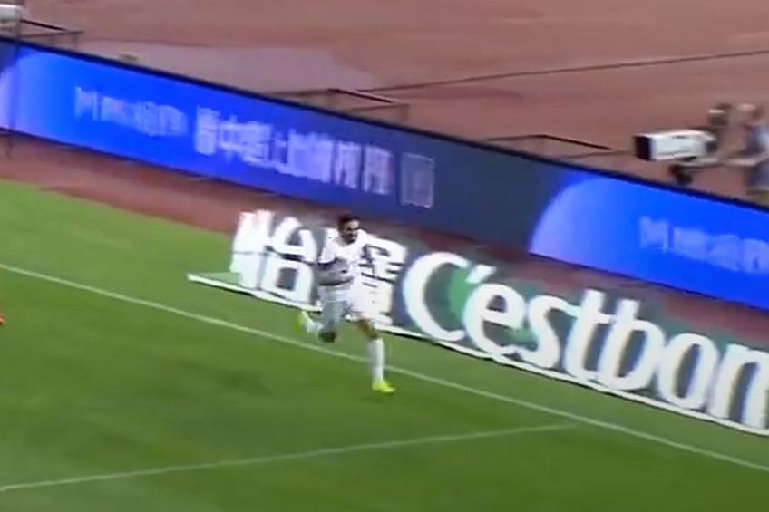 Andrea Compagno a reușit un hat-trick în China / Bucuria de după golul trei