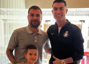 Fotografie de colecție! Mutu și fiul Tiago s-au întâlnit cu Ronaldo, într-o zi extrem de importantă pentru portughez