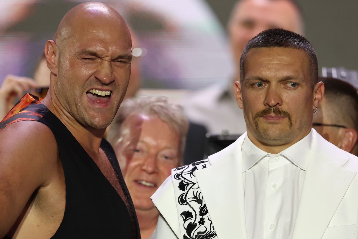 Tyson Fury - Oleksandr Usyk, imagini de la conferință