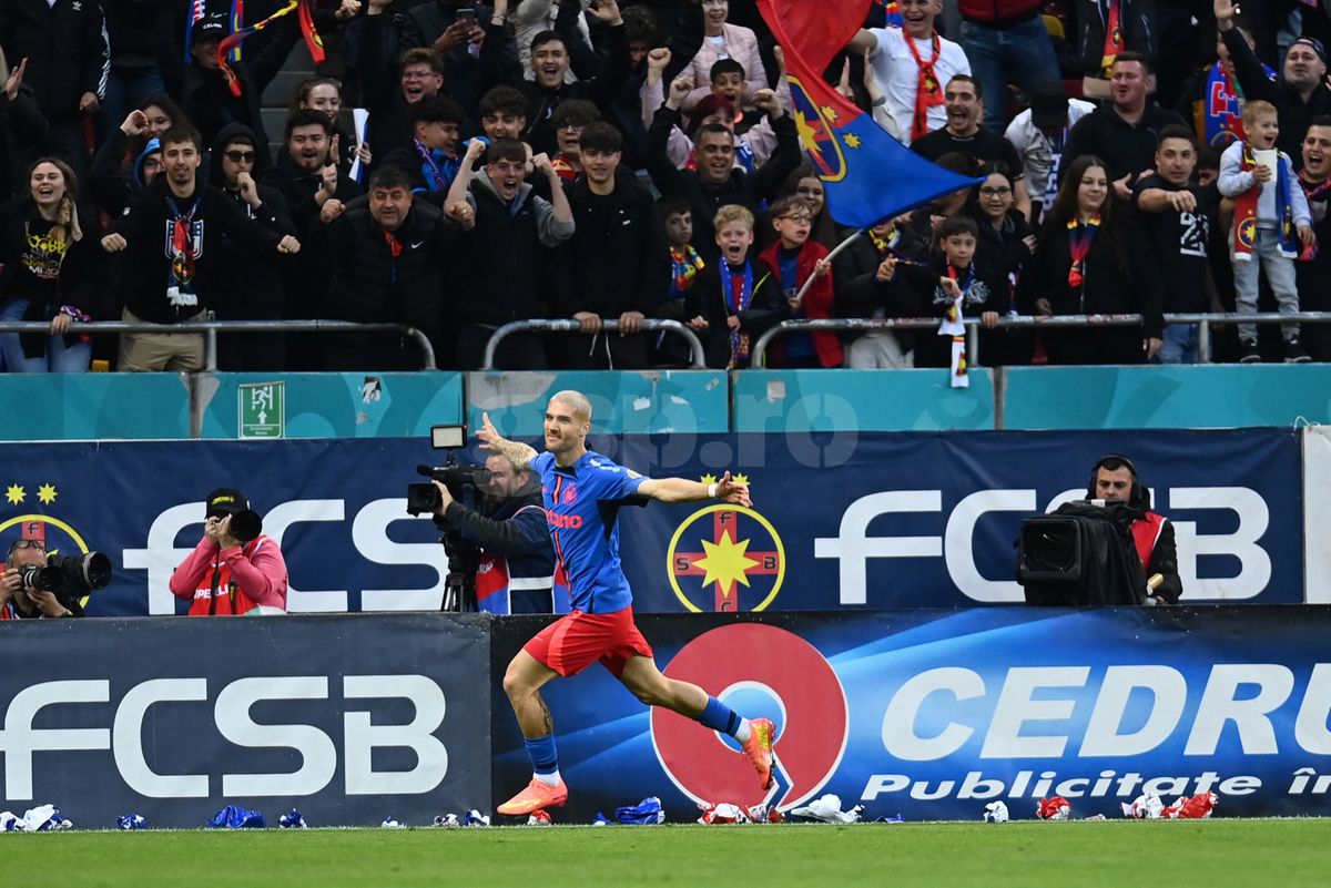 FCSB - Universitatea Craiova, petrecere de titlu pentru bucureșteni, imagini din meci // 17.05.2025