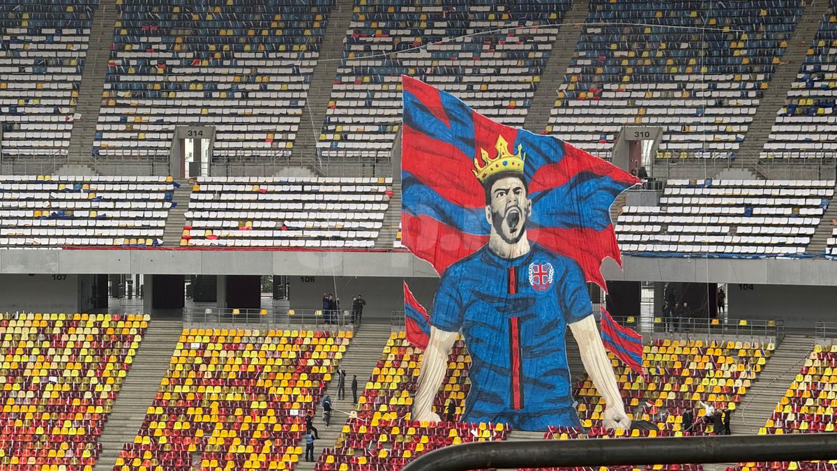Scenografia pregătită de FCSB / FOTO: GSP