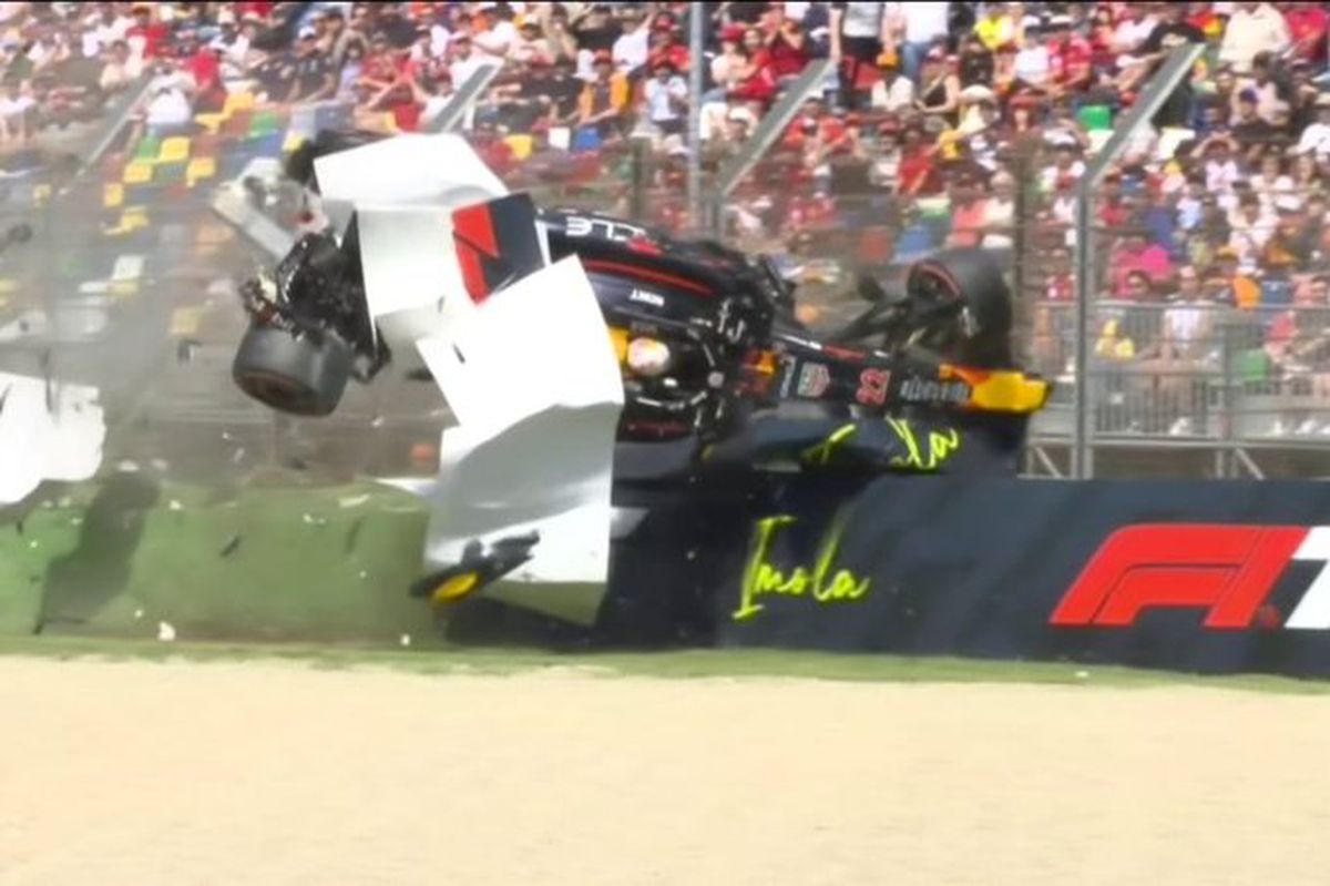 Yuki Tsunoda, accident violent în calificările de la Imola