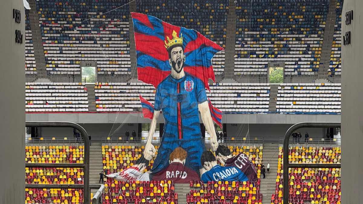 Scenografia pregătită de FCSB / FOTO: GSP