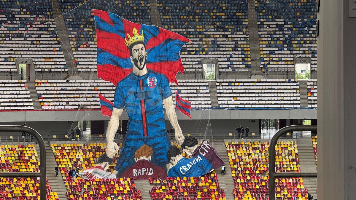 Scenografia pregătită de FCSB / FOTO: GSP