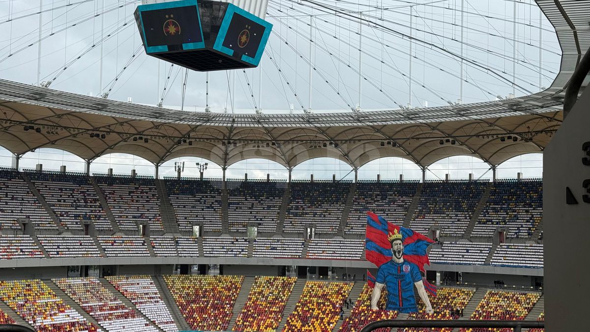 Scenografia pregătită de FCSB / FOTO: GSP