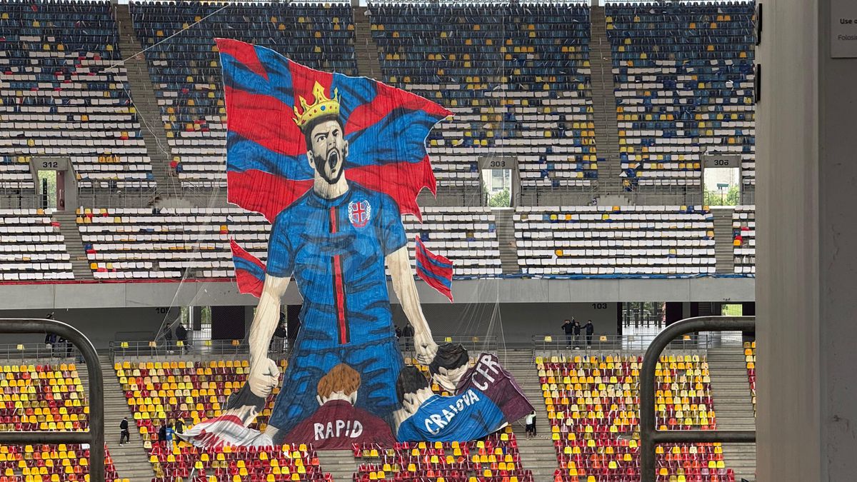 Scenografia pregătită de FCSB / FOTO: GSP