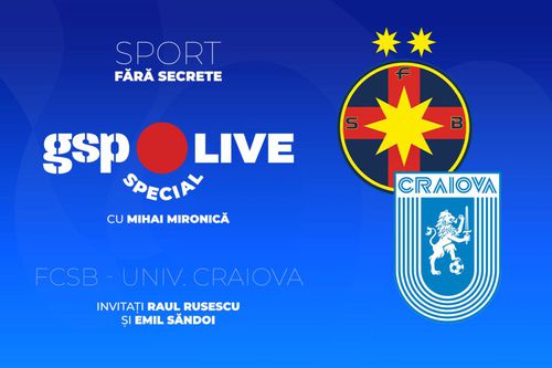 LIVE DE LA 19:30 FCSB - Universitatea Craiova » Roș-albaștrii, pregătiți deja de sărbătoare! Comentăm cu Raul Rusescu și Emil Săndoi, la GSP Live Special