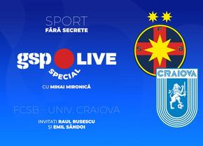 FCSB - Universitatea Craiova » Roș-albaștrii, pregătiți deja de sărbătoare! Comentăm cu Raul Rusescu și Emil Săndoi, la GSP Live Special
