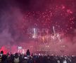 Petrecere și foc de artificii în Piața Constituției. FCSB, campioană Superligă 2024-2025. Foto: Sergiu Alexandru (GSP.RO)