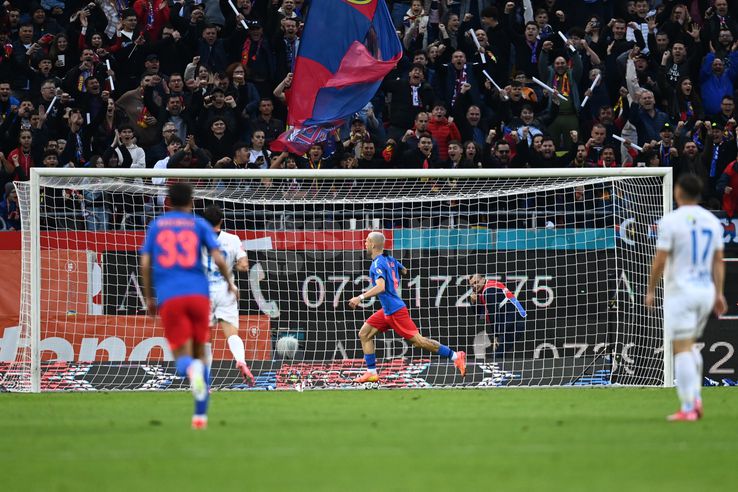 Daniel Bîrligea. FCSB, campioană Superligă 2024-2025. Foto: Eduard Vînătoru / Ionuț Iordache (GSP.RO)