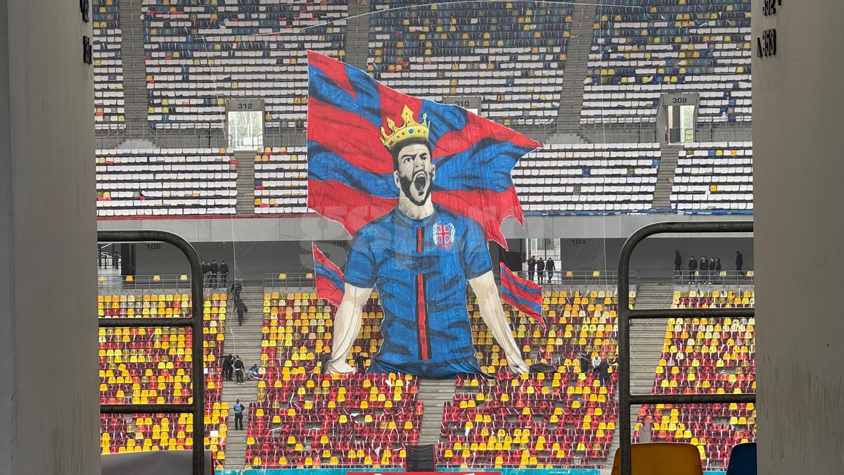 Scenografia pregătită de FCSB / FOTO: GSP