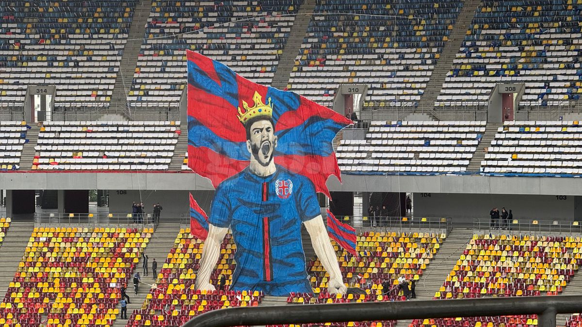 Scenografia pregătită de FCSB / FOTO: GSP