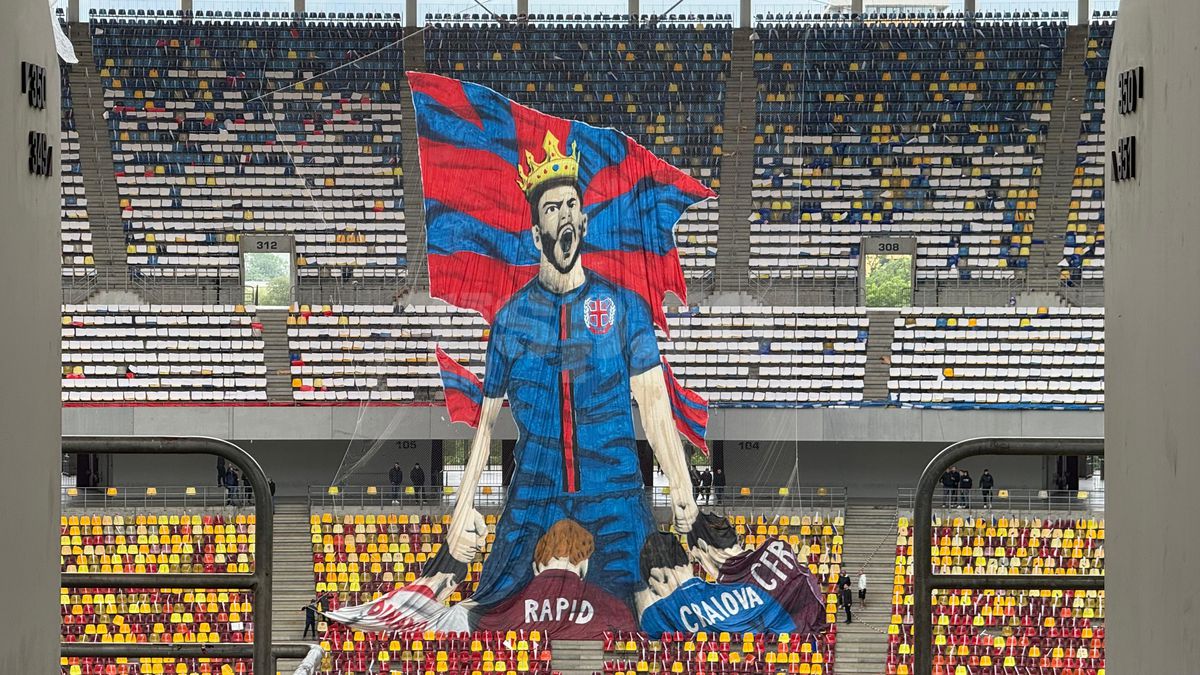 Scenografia pregătită de FCSB / FOTO: GSP