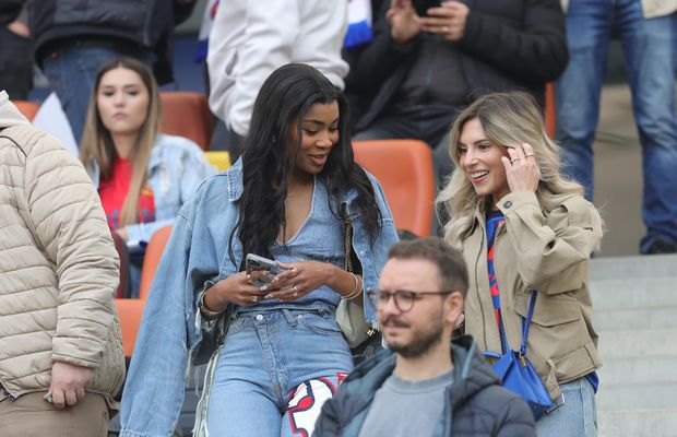 Soția lui Ngezana, vestimentație cu un detaliu inedit la FCSB - Universitatea Craiova