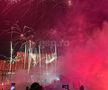 Petrecere și foc de artificii în Piața Constituției. FCSB, campioană Superligă 2024-2025. Foto: Sergiu Alexandru (GSP.RO)