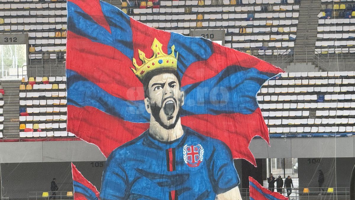 Scenografia pregătită de FCSB / FOTO: GSP