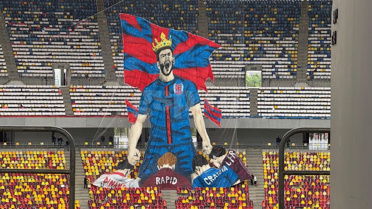 Scenografia pregătită de FCSB / FOTO: GSP