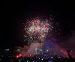 Petrecere și foc de artificii în Piața Constituției. FCSB, campioană Superligă 2024-2025. Foto: Sergiu Alexandru (GSP.RO)