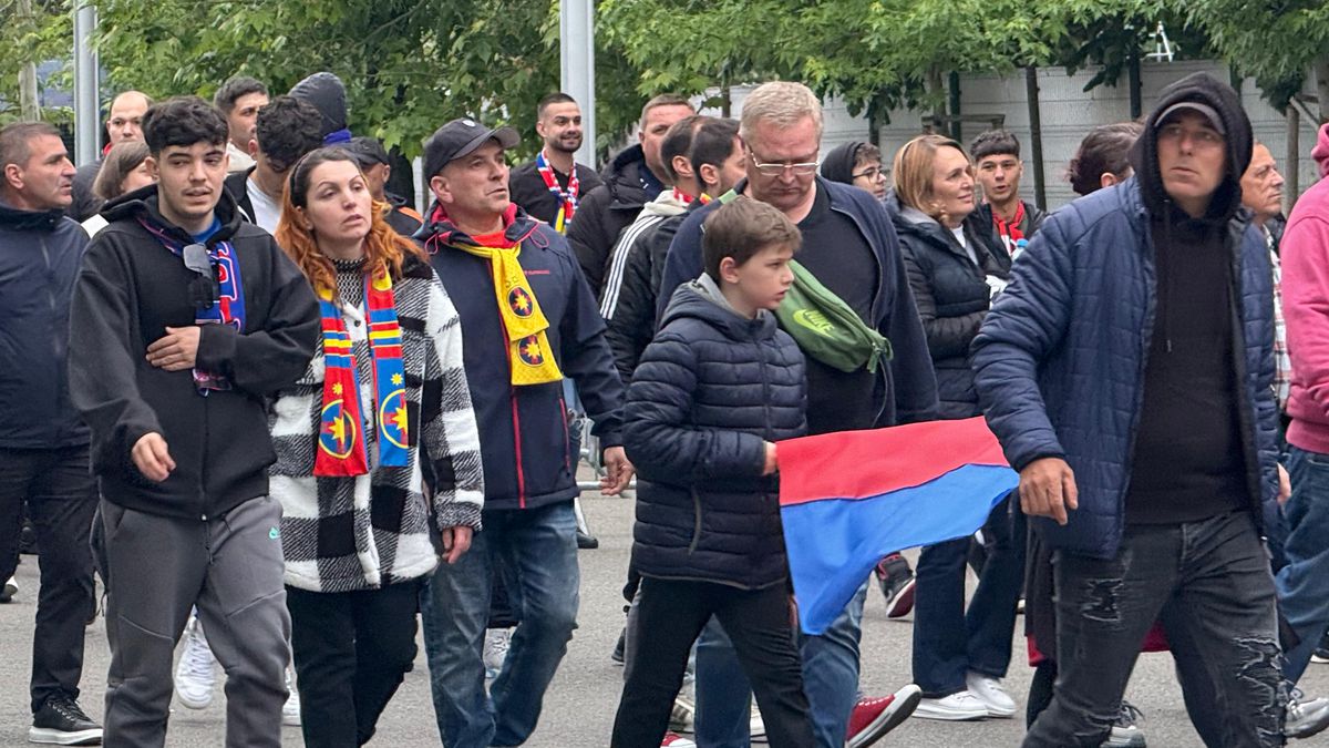 Scenografia pregătită de FCSB / FOTO: GSP