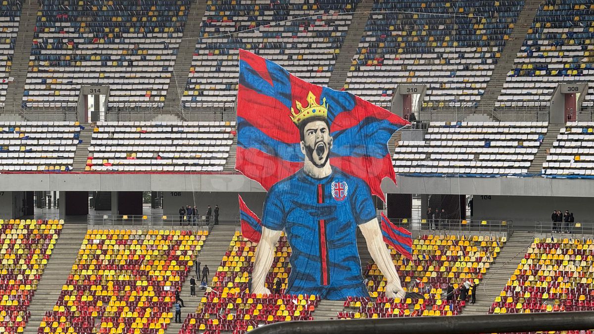 Scenografia pregătită de FCSB / FOTO: GSP