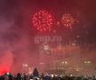 Petrecere și foc de artificii în Piața Constituției. FCSB, campioană Superligă 2024-2025. Foto: Sergiu Alexandru (GSP.RO)