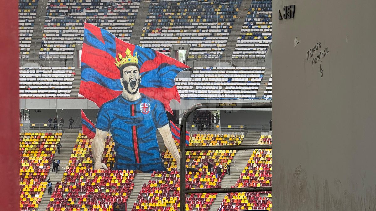 Scenografia pregătită de FCSB / FOTO: GSP