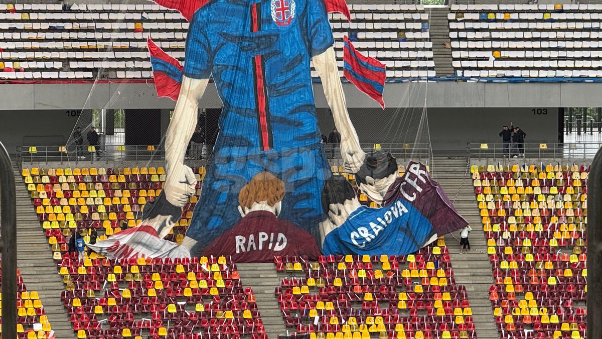 Scenografia pregătită de FCSB / FOTO: GSP