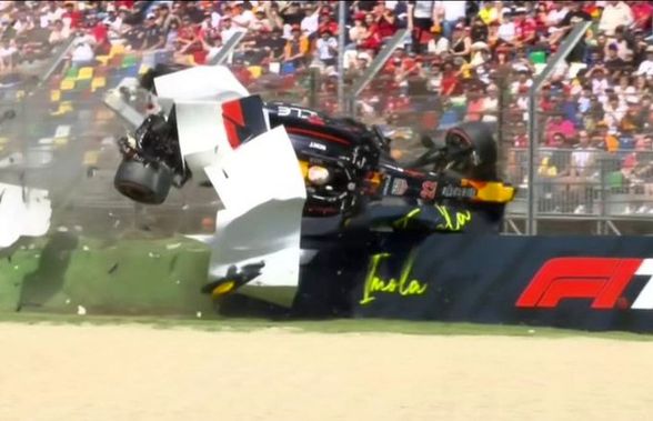 Accident horror în prima sesiune de calificări de la Imola » S-a răsucit cu mașina la 240 km/h