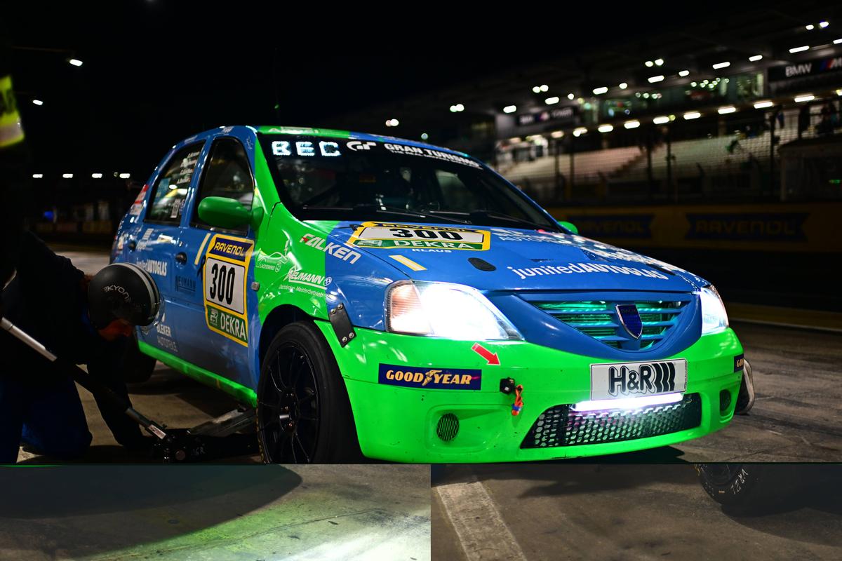 Dacia Logan, în centrul atenției pe circuitul de la Nurburgring » Imagini de la cursa unde concurează și Max Verstappen