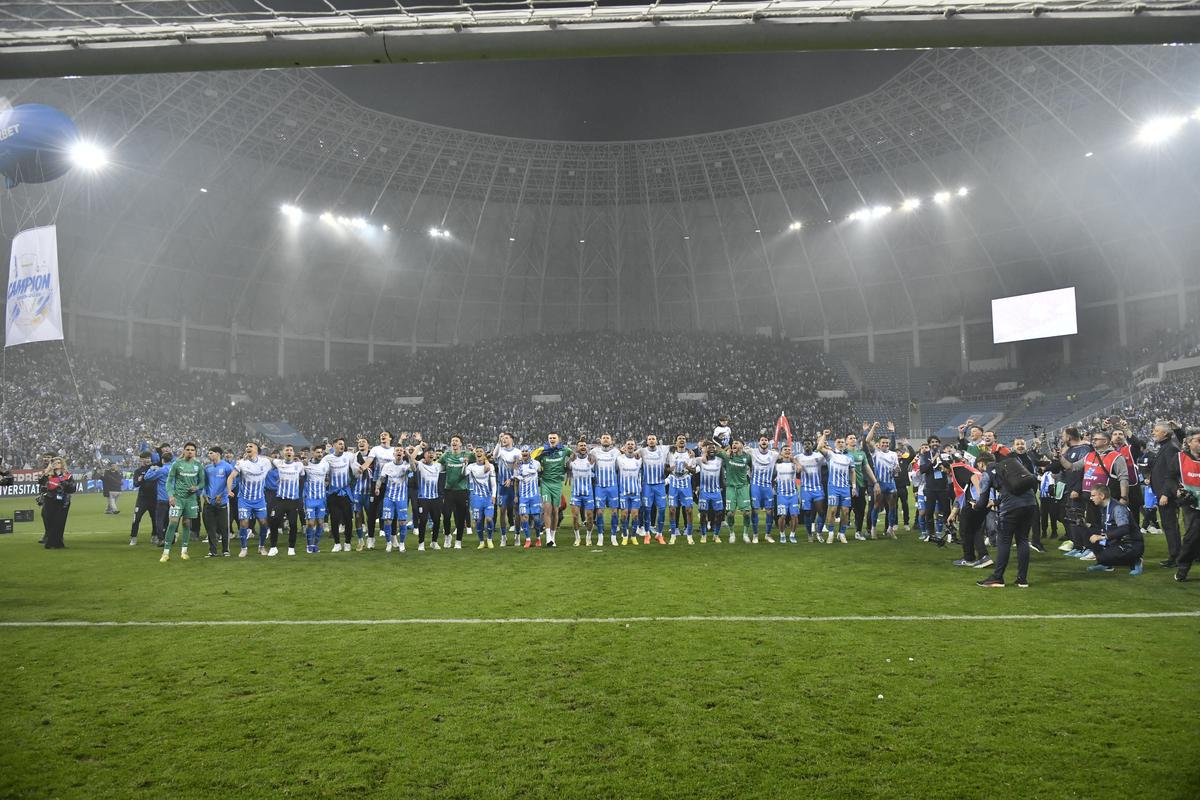 Bucurie imensă la Craiova, după ce echipa a câștigat campionatul