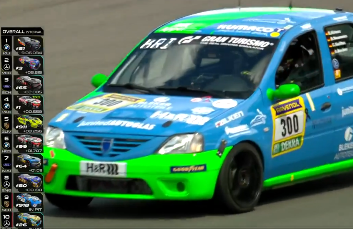 Dacia Logan, în centrul atenției pe circuitul de la Nurburgring » Imagini de la cursa unde concurează și Max Verstappen