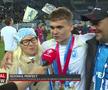 David Matei, interviu alături de părinți după titlul cucerit cu Universitatea Craiova