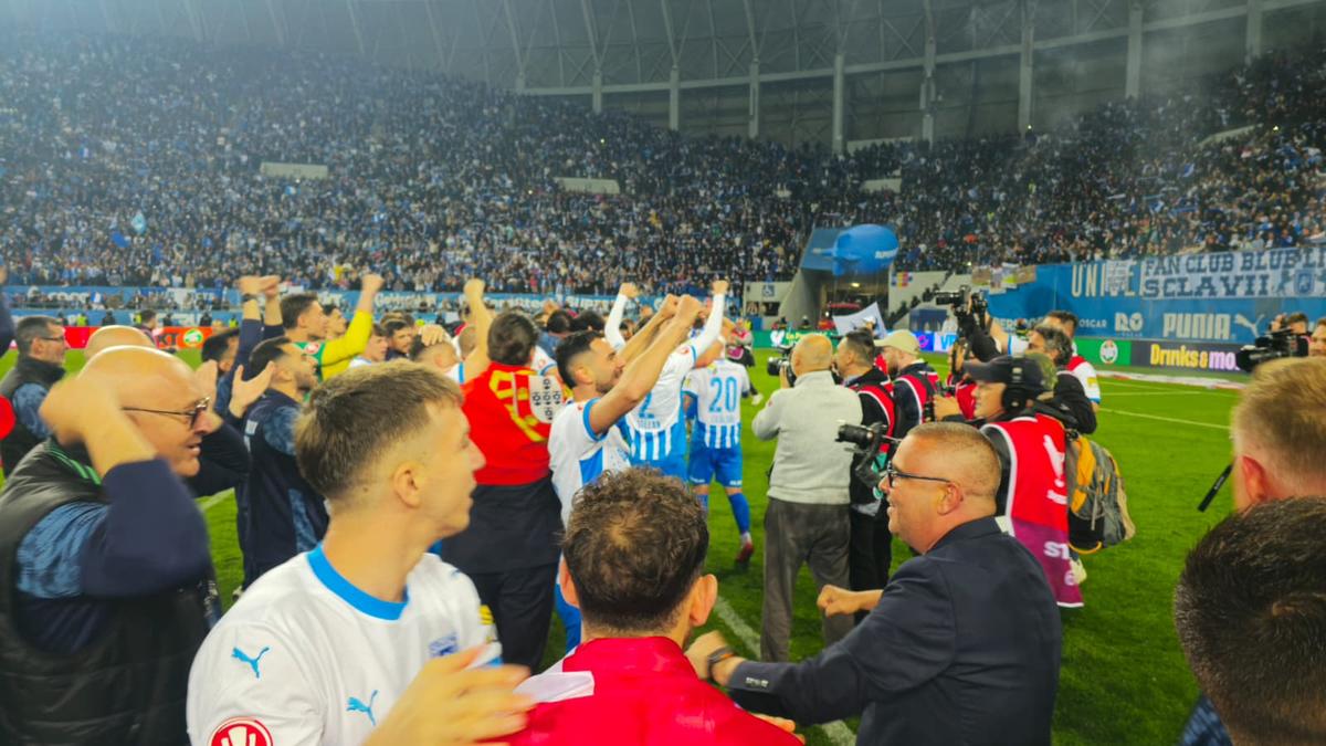 Bucurie imensă la Craiova, după ce echipa a câștigat campionatul