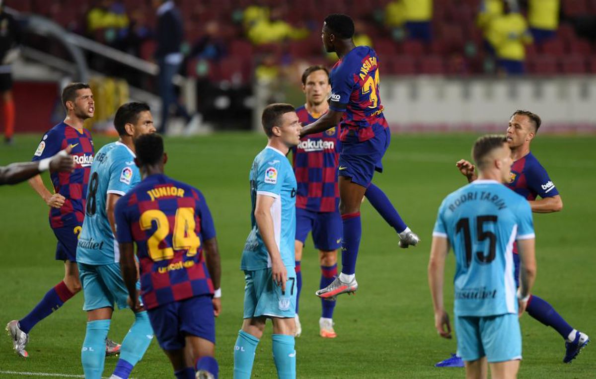 BARCELONA - LEGANES 2-0. VIDEO + FOTO Victorie chinuită pentru Barcelona cu ultima clasată din La Liga! Ansu Fati și Messi au adus cele 3 puncte