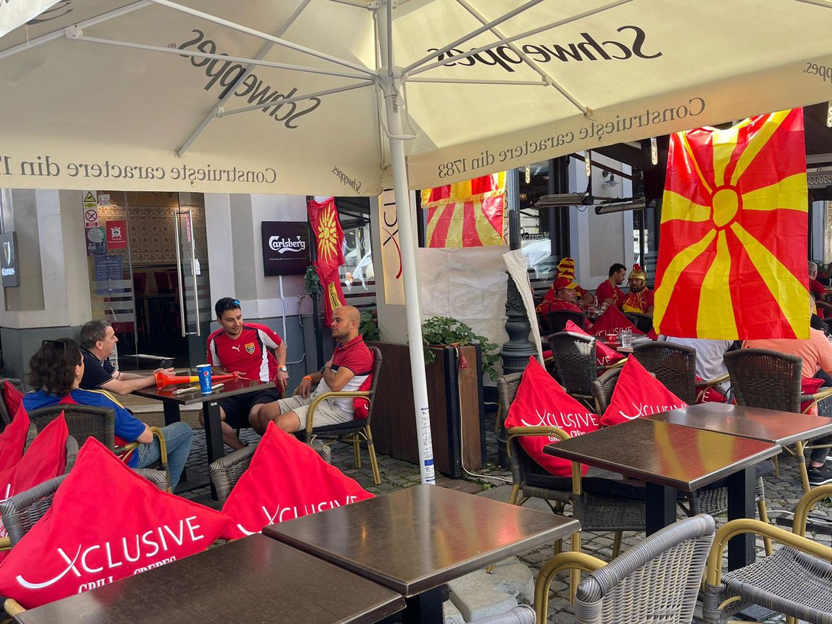 Suporterii străini, pregătiți de Ucraina - Macedonia de Nord! Ce au făcut în dimineața meciului