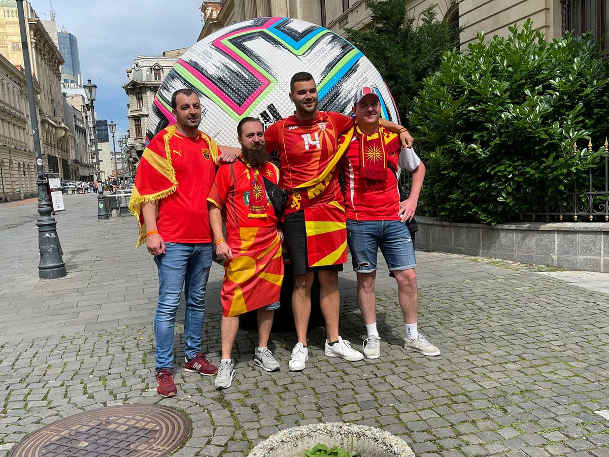 Suporterii străini, pregătiți de Ucraina - Macedonia de Nord! Ce au făcut în dimineața meciului