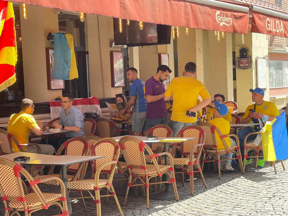 Suporterii străini, pregătiți de Ucraina - Macedonia de Nord! Ce au făcut în dimineața meciului