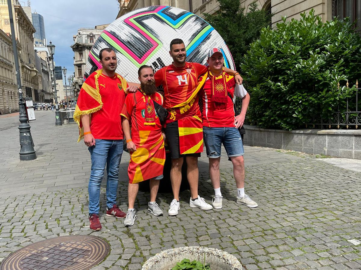 Suporterii străini, pregătiți de Ucraina - Macedonia de Nord! Ce au făcut în dimineața meciului