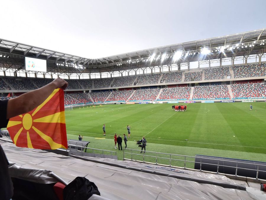 Macedonia de Nord s-a antrenat pe stadionul Steaua înainte de meciul cu Austria Pe loc, repaus!