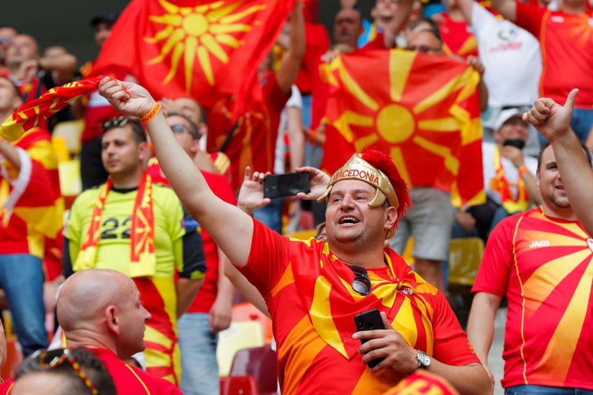 Suporterii nord-macedoneni și ucraineni sunt la înălțime // foto: Guliver/gettyimages