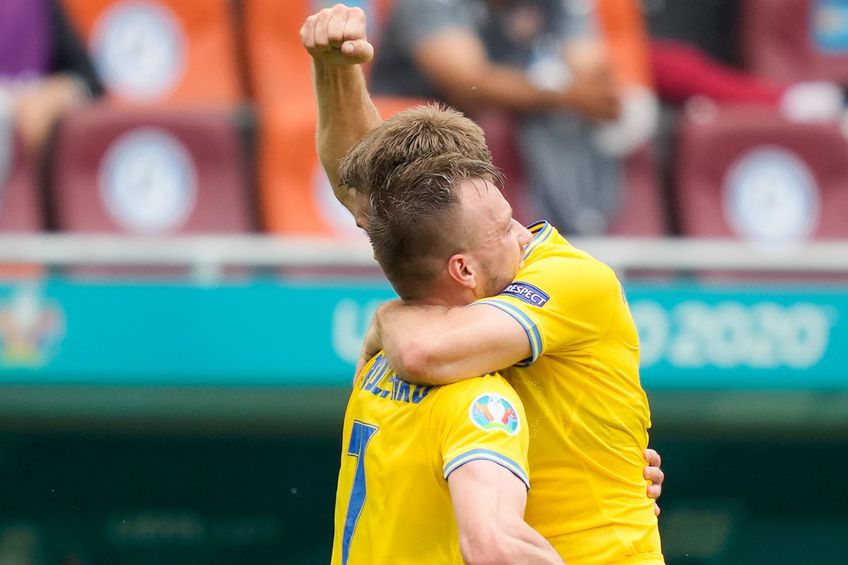 Ucraina a învins-o pe Macedonia de Nord, scor 2-1, într-un meci din grupa C de la Euro 2020 disputat pe Arena Națională.