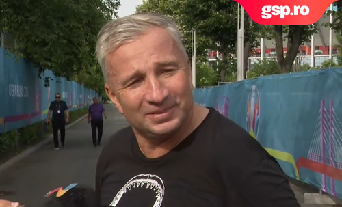 EURO 2020. Dan Petrescu (53 de ani) a văzut meciul Ucraina - Macedonia de Nord 2-1 din tribuna a doua a stadionului „Arena Națională”.