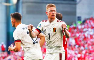Danemarca - Belgia 1-2 » De Bruyne îi duce pe belgieni în „optimile” Euro 2020