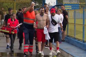 Accidentare horror în barajul pentru promovarea în Liga 3: a leșinat la vestiare!