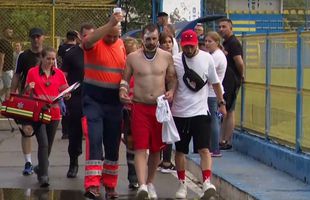 Accidentare horror în barajul pentru promovarea în Liga 3: a leșinat la vestiare!