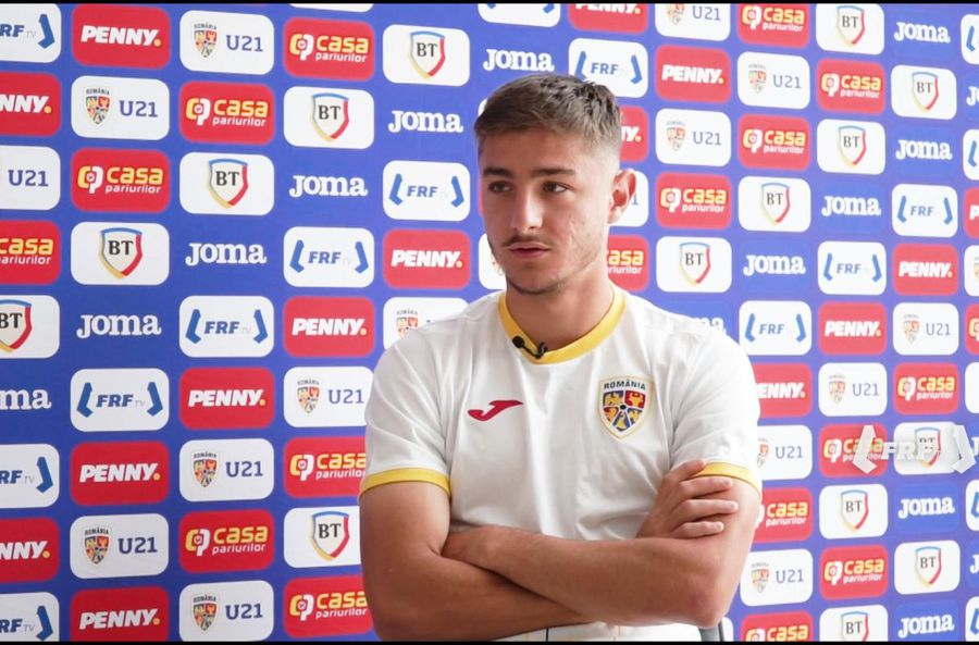 Victor Dican.
Foto: Captură FRF Tv Dan Petrescu vrea „perla” lui Gică Hagi. A luat BAC-ul cu 9,96, a terminat două facultăți și a mers cu un avion privat la examen