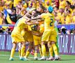Bucuria jucătorilor României la meciul cu Ucraina/ foto Imago Images