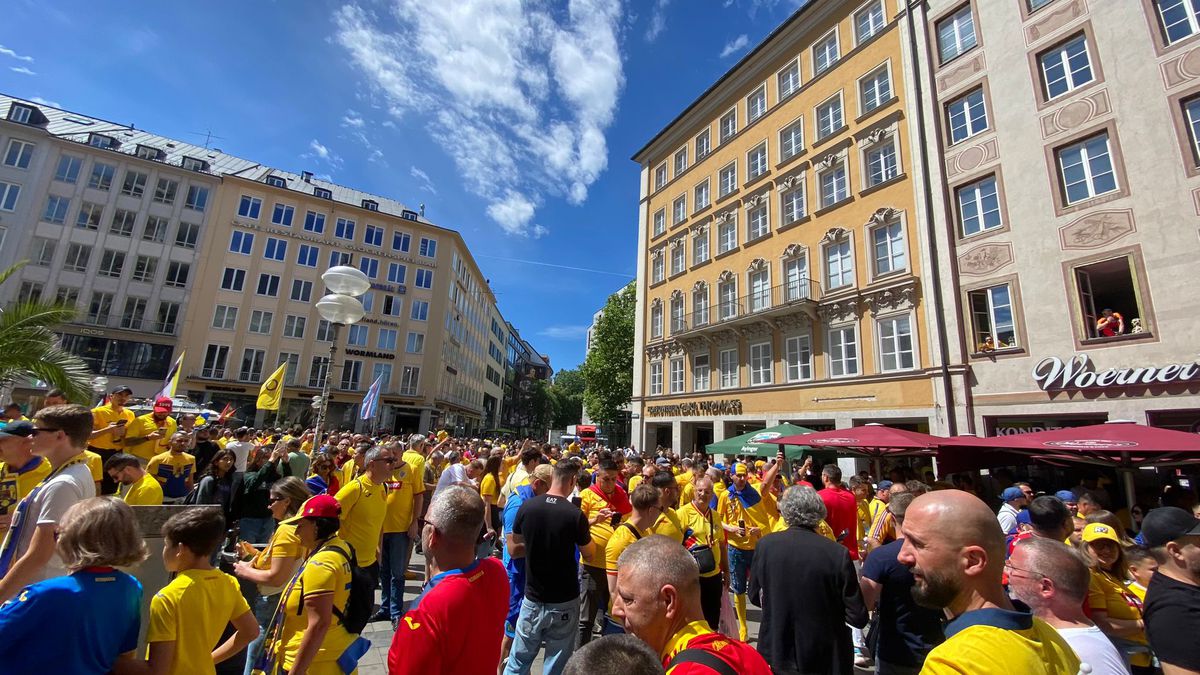 România - Ucrania, atmosferă fabuloasă înainte de primul meci de la Euro 2024