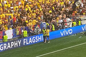 Un fan român a intrat pe teren în timpul meciului cu Ucraina » Pe cine a vrut să îmbrățișeze