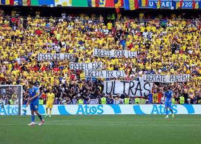 Protest ratat de televiziuni în timpul meciului România - Ucraina » Ce au afișat ultrașii „tricolori” la Munchen